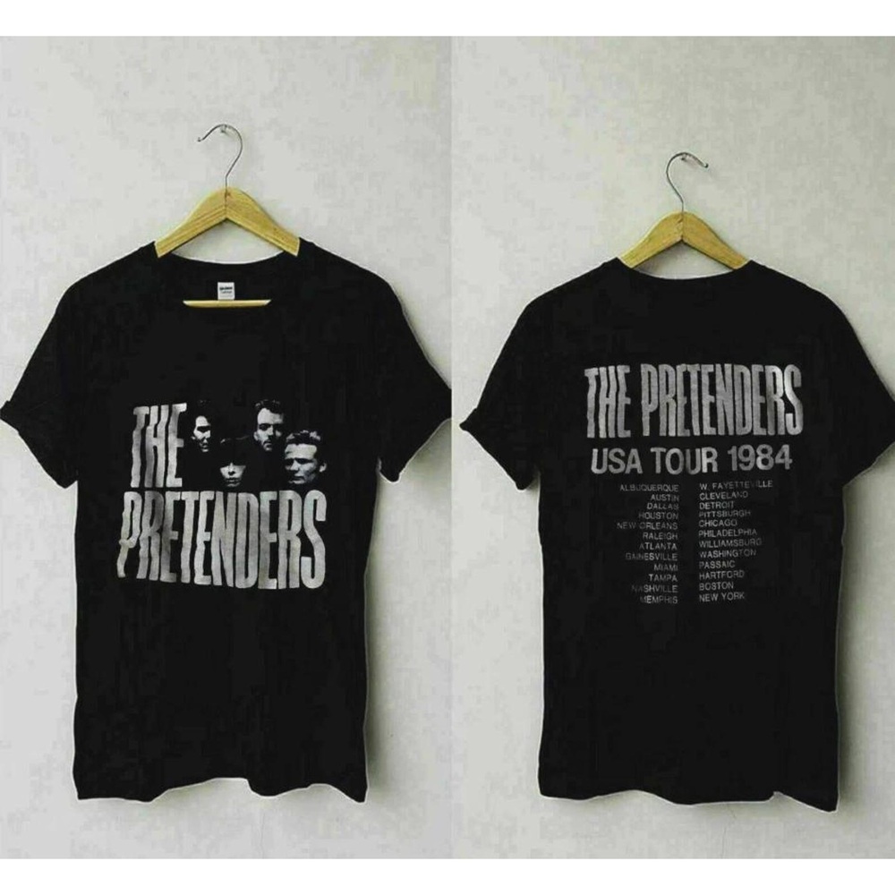Graphic The Pretenders USA TOUR 1984 T-shirt 2 Sided